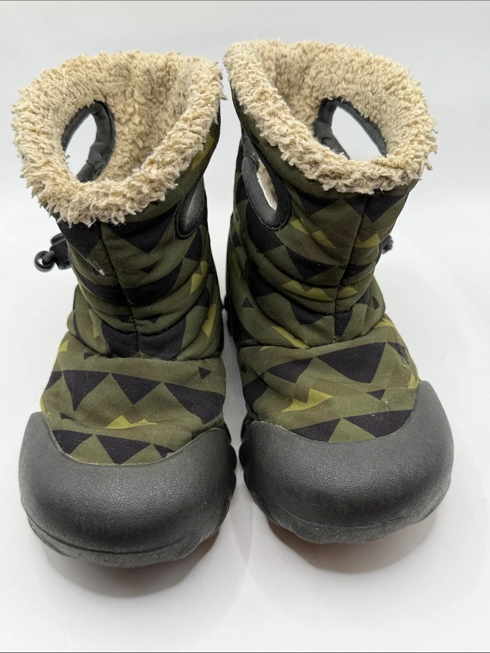 Bogs BMOC Mountain Geo Camo Fleece Lined Boots Infant/Toddler Size 8